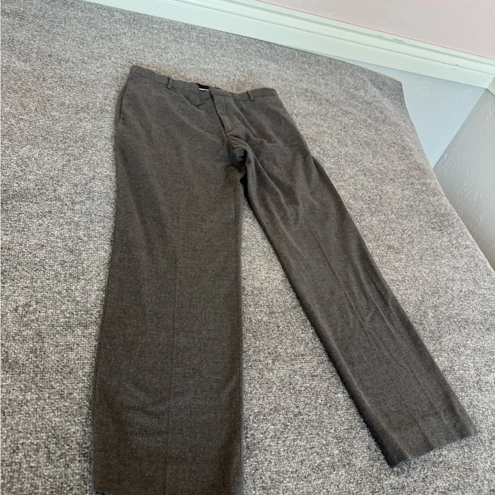 Banana Republic Pants Men 33X30 Charcoal Straight Dress Business Career Stretch